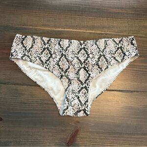 Snake Print Bikini Bottoms